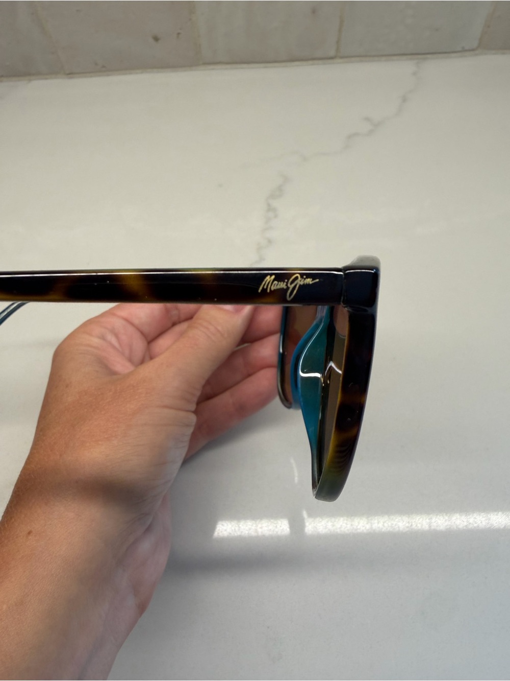 Maui Jim Women's Tortoiseshell Cat-Eye Sunglasses with Brown Lenses - Picture 4 of 7